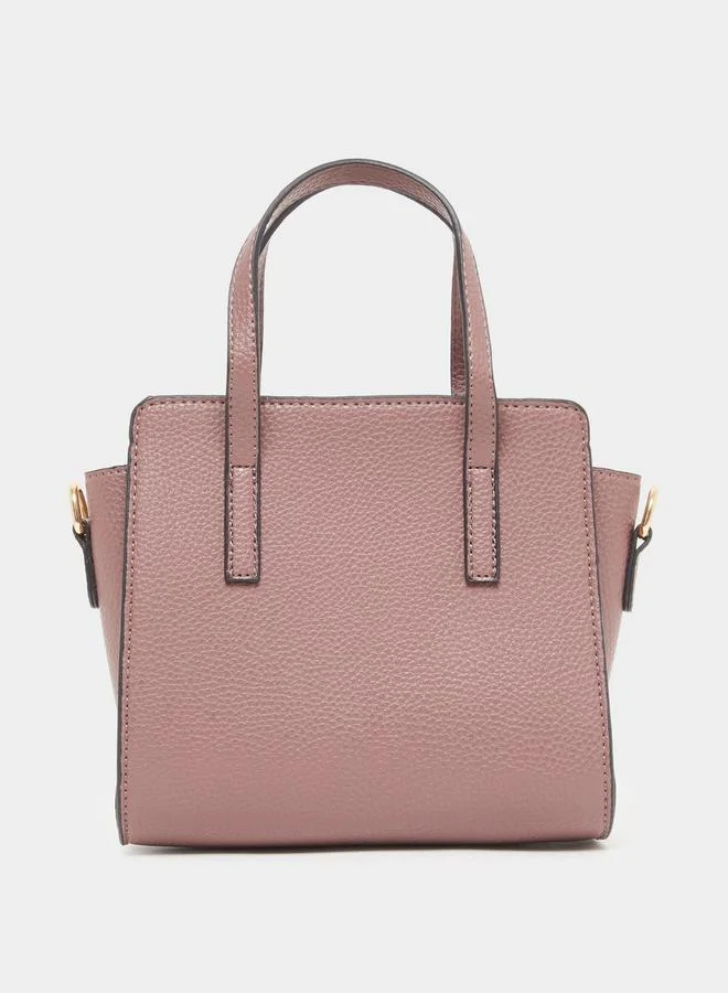 Styli Women Brown Flower Detail Handbag